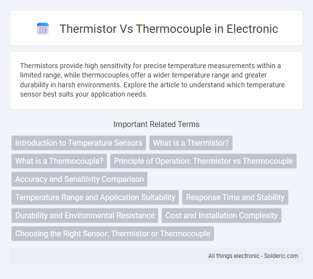 Thermocouple vs Thermistor - What is the difference?