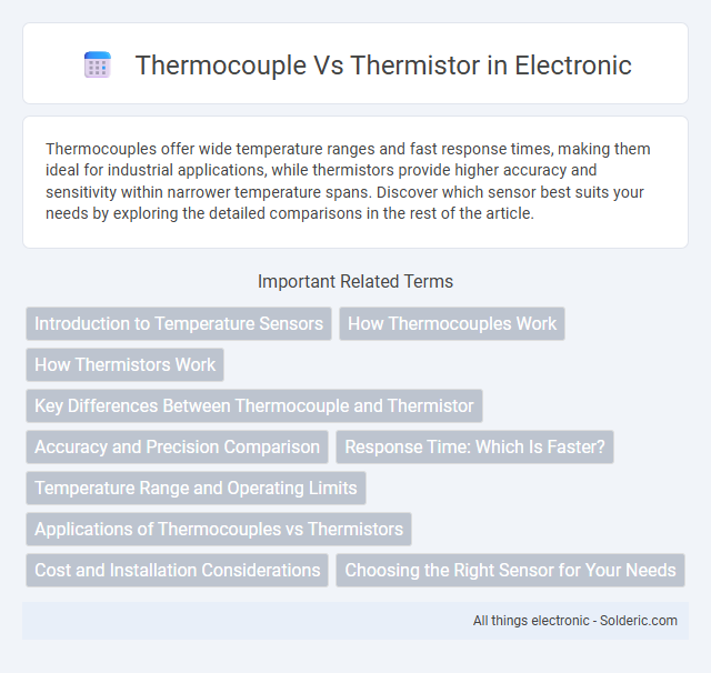 Thermocouple vs Thermistor - What is the difference?
