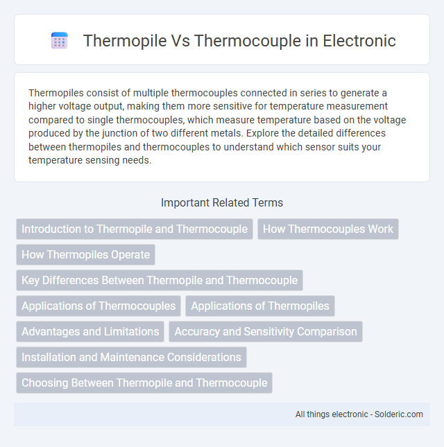 Thermocouple vs Thermopile - What is the difference?