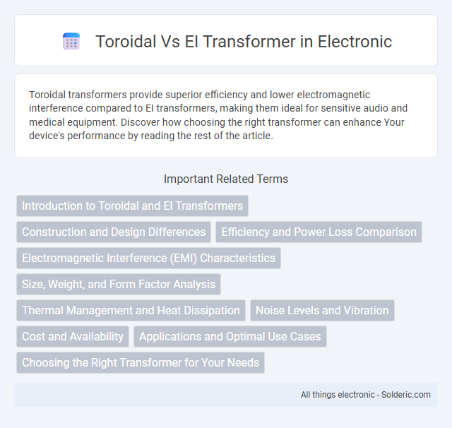 EI Transformer vs Toroidal Transformer - What is the difference?