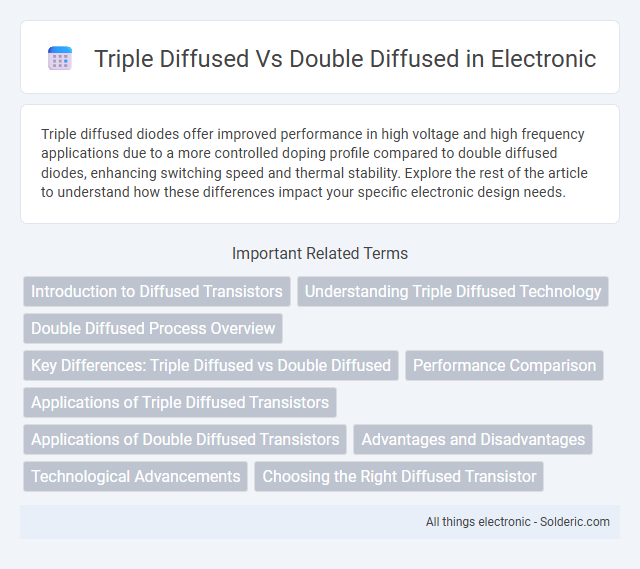 Double diffused vs Triple diffused - What is the difference?