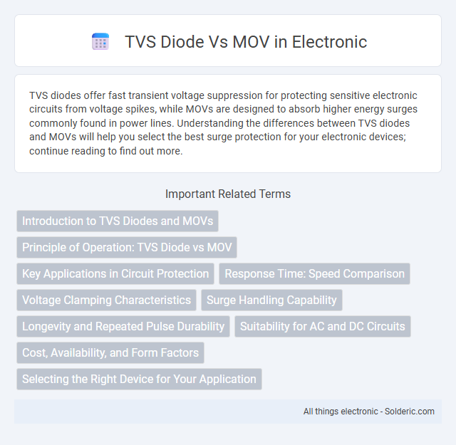 Comparison of TVS Diode vs MOV - What is the difference?
