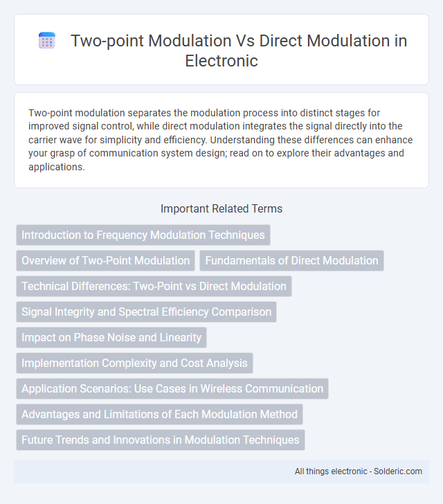 Direct modulation vs. two-point modulation - What is the difference?