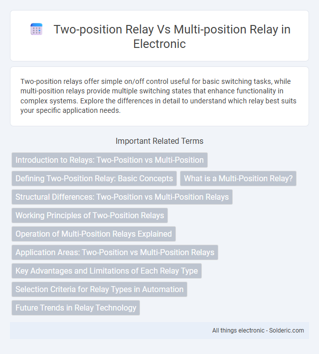 Multi-position relay vs Two-position relay - What is the difference?