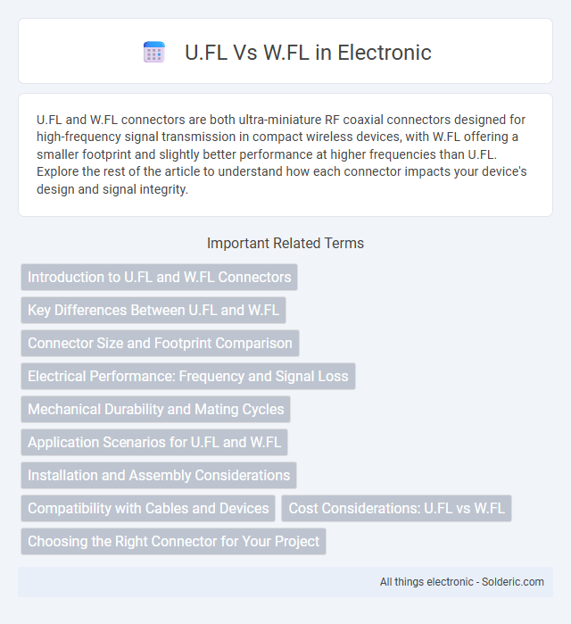 Title (alphabetical order):
W.FL vs U.FL - What is the difference?