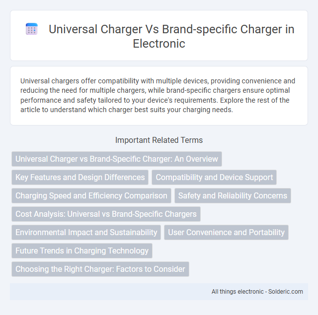 Brand-specific charger vs Universal charger - What is the difference?