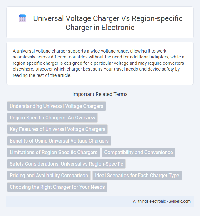 Region-specific charger vs universal voltage charger - What is the difference?