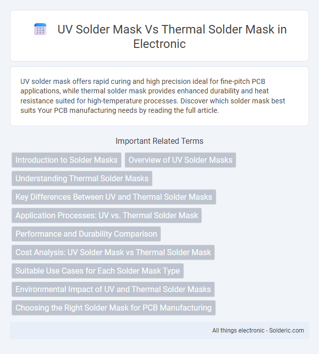 Thermal Solder Mask vs UV Solder Mask - What is the difference?