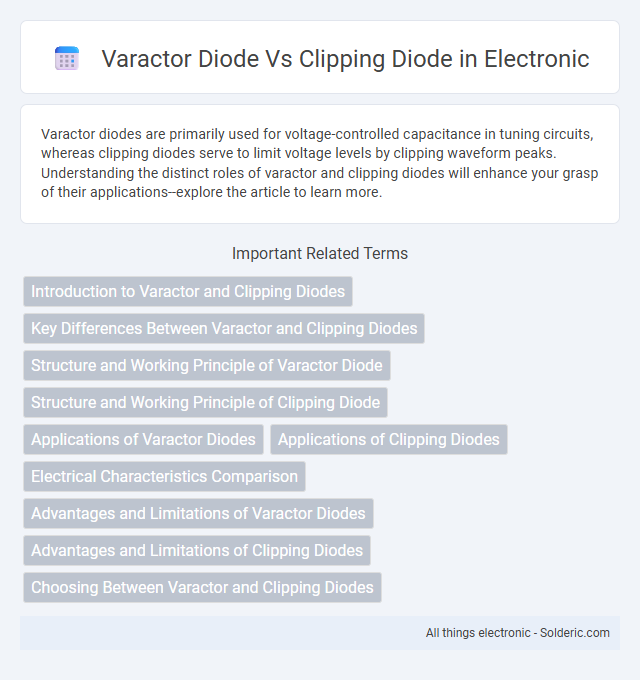 Clipping Diode vs Varactor Diode - What is the difference?