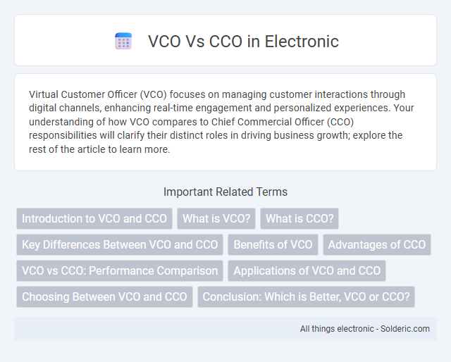 CCO vs VCO - What is the difference?