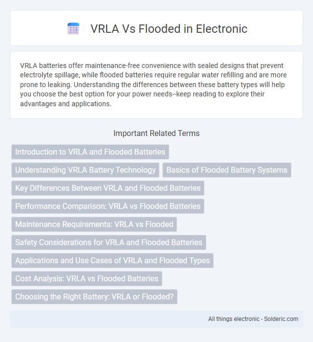 Flooded vs VRLA - What is the difference?