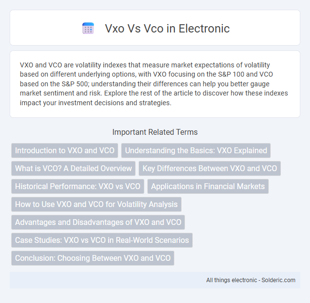 VCO vs VXO - What is the difference?