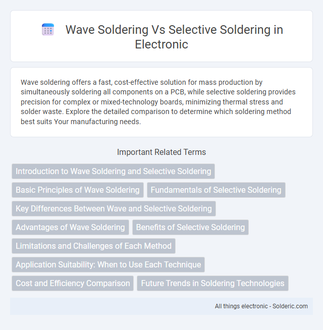 Selective Soldering vs. Wave Soldering - What is the difference?