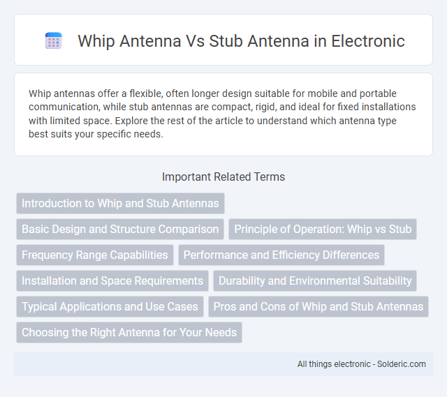 Stub antenna vs Whip antenna - What is the difference?