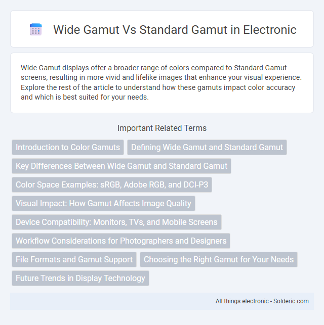 Standard Gamut vs Wide Gamut - What is the difference?