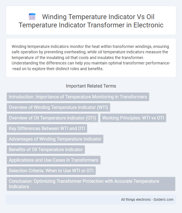 Oil Temperature Indicator Transformer vs Winding Temperature Indicator - What is the difference?
