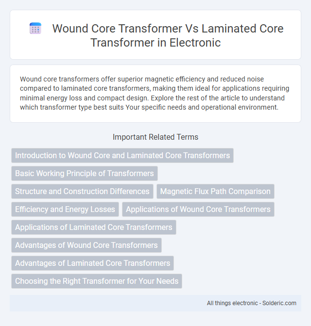 Laminated Core Transformer vs Wound Core Transformer - What is the difference?