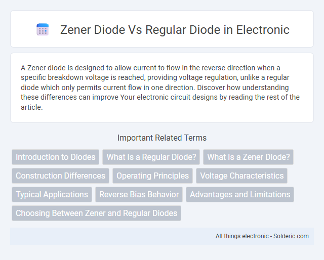 Regular diode vs Zener diode - What is the difference?