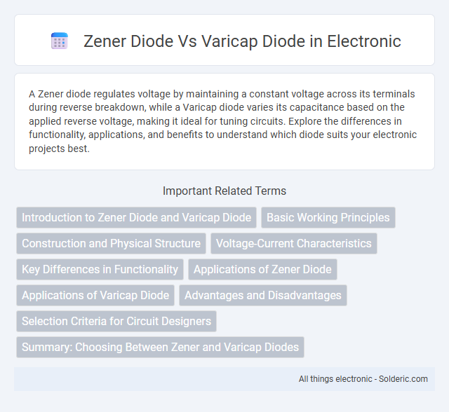 Varicap diode vs Zener diode - What is the difference?