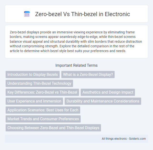 Thin-bezel vs Zero-bezel - What is the difference?