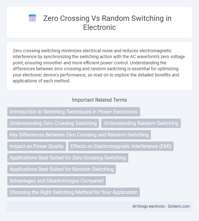 Random Switching vs Zero Crossing - What is the difference?