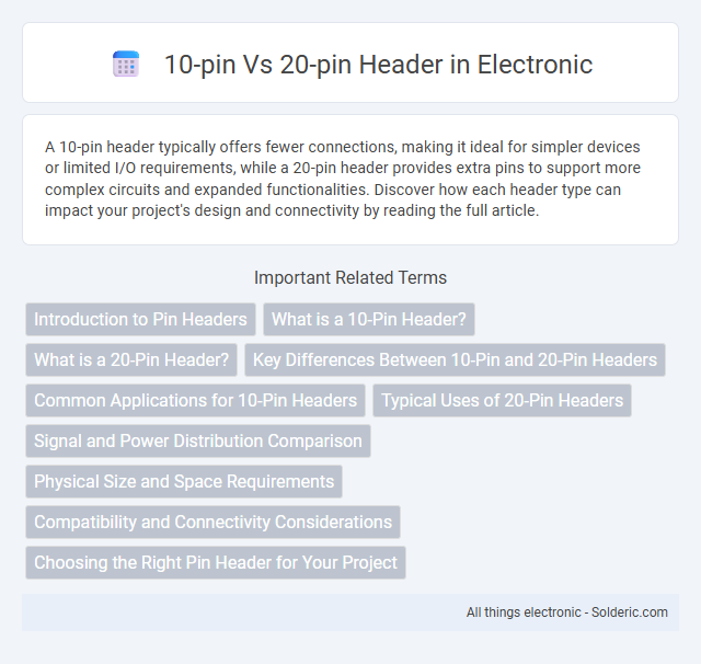 10-pin vs 20-pin Header - What is the difference?