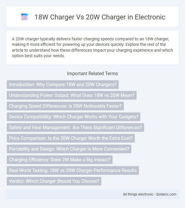 18W Charger vs 20W Charger - What is the difference?