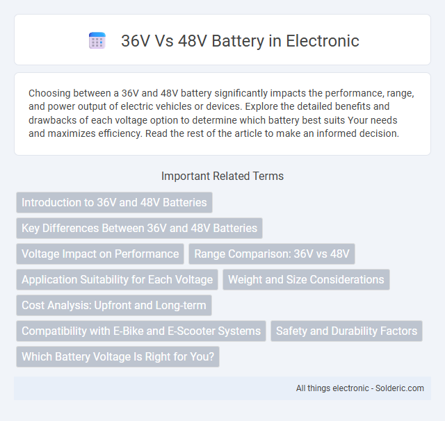 36V vs 48V Battery - What is the difference?