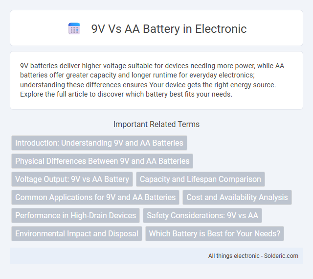 AA battery vs 9V battery - What is the difference?