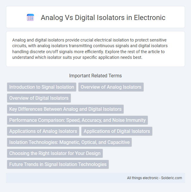 Digital vs Analog Isolators - What is the difference?