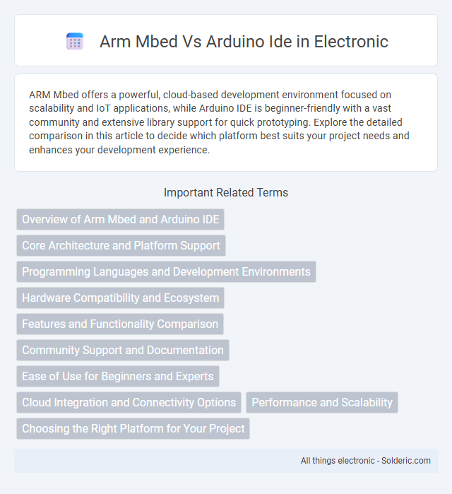 Arduino IDE vs ARM Mbed - What is the difference?
