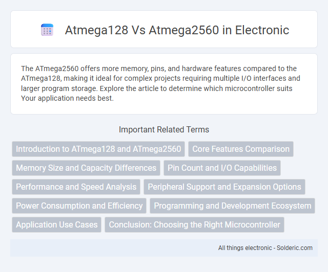 ATmega128 vs ATmega2560 - What is the difference?