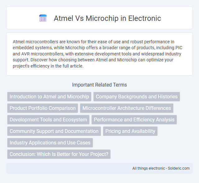 Atmel vs Microchip - What is the difference?