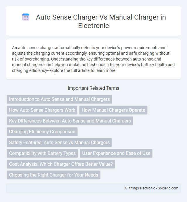 Auto Sense Charger vs Manual Charger - What is the difference?