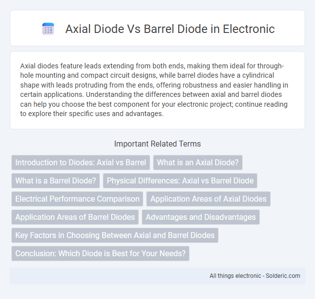 Barrel diode vs Axial diode - What is the difference?