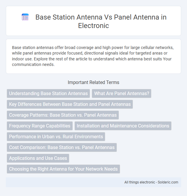 Panel Antenna vs. Base Station Antenna - What is the difference?
