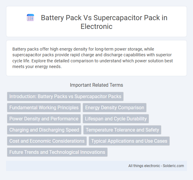 Battery Pack vs Supercapacitor Pack - What is the difference?