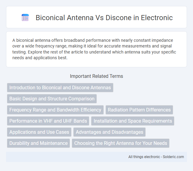 Biconical Antenna vs Discone - What is the difference?