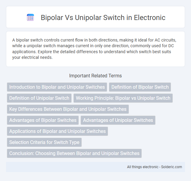 Bipolar vs Unipolar Switch - What is the difference?