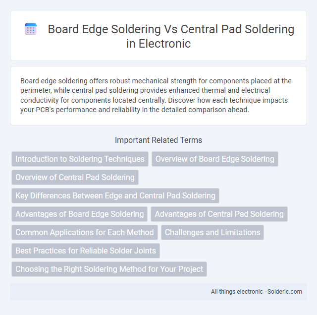 Board Edge Soldering vs Central Pad Soldering - What is the difference?