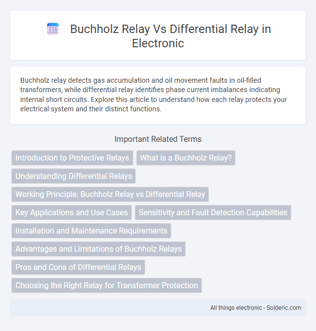 Differential Relay vs Buchholz Relay - What is the difference?