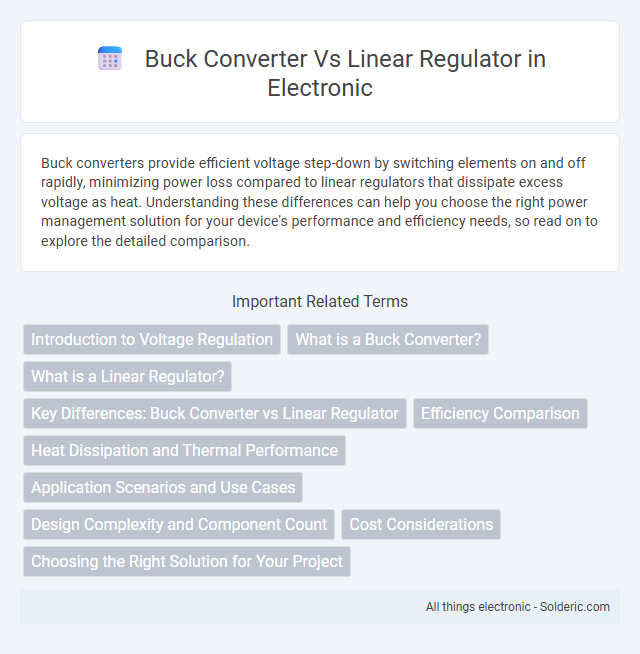 Buck Converter vs Linear Regulator - What is the difference?