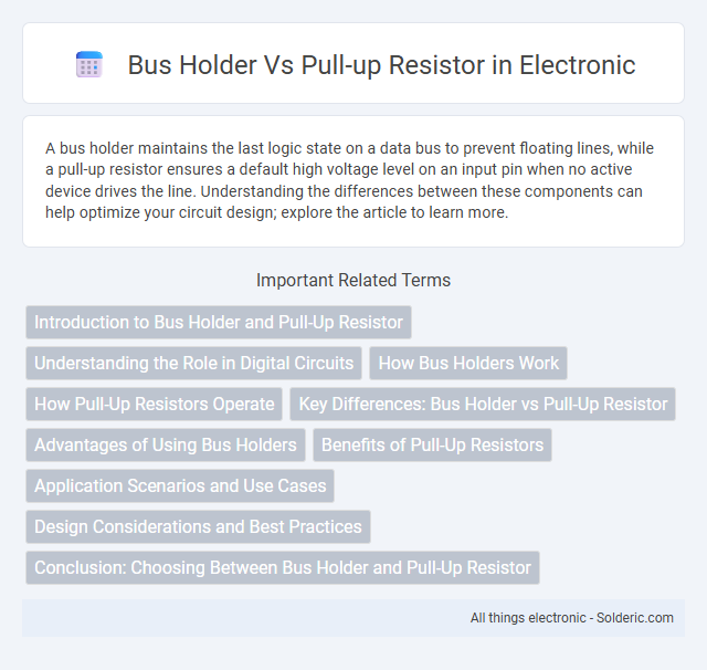Pull-up resistor vs bus holder - What is the difference?