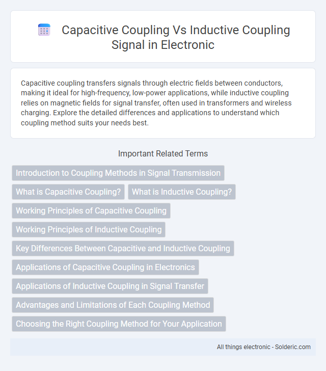 Inductive coupling vs capacitive coupling signal - What is the difference?