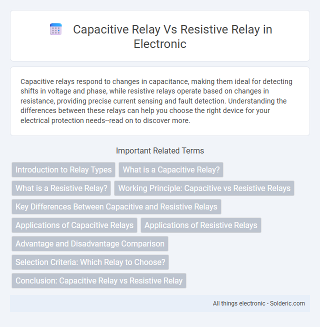 Capacitive Relay vs Resistive Relay - What is the difference?