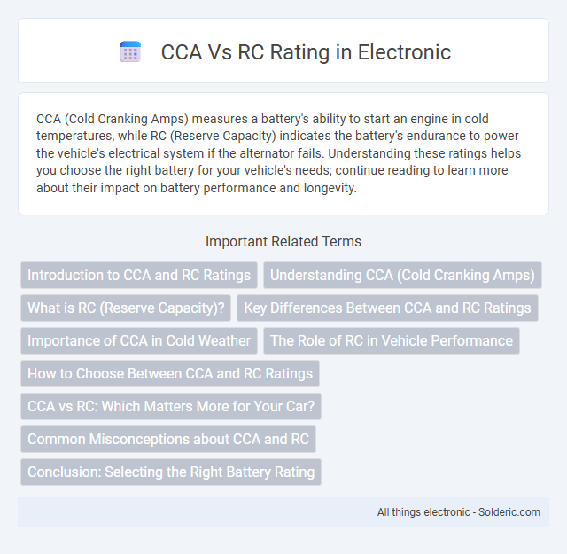CCA vs RC Rating - What is the difference?
