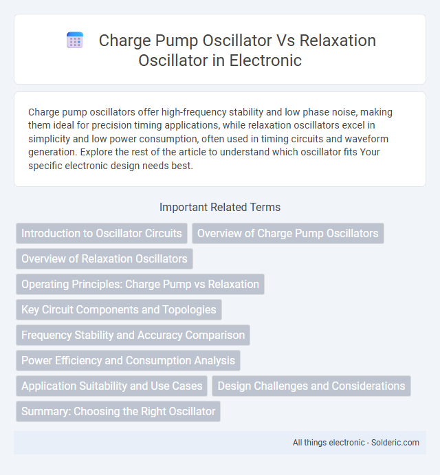 Charge Pump Oscillator vs Relaxation Oscillator - What is the difference?