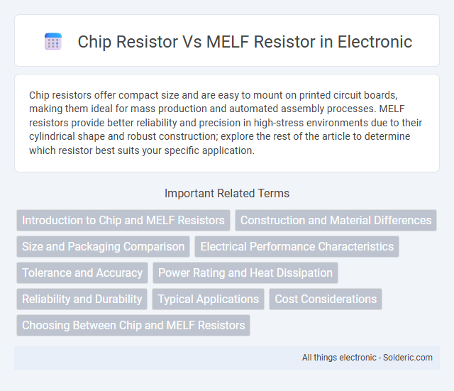 Chip Resistor vs MELF Resistor - What is the difference?