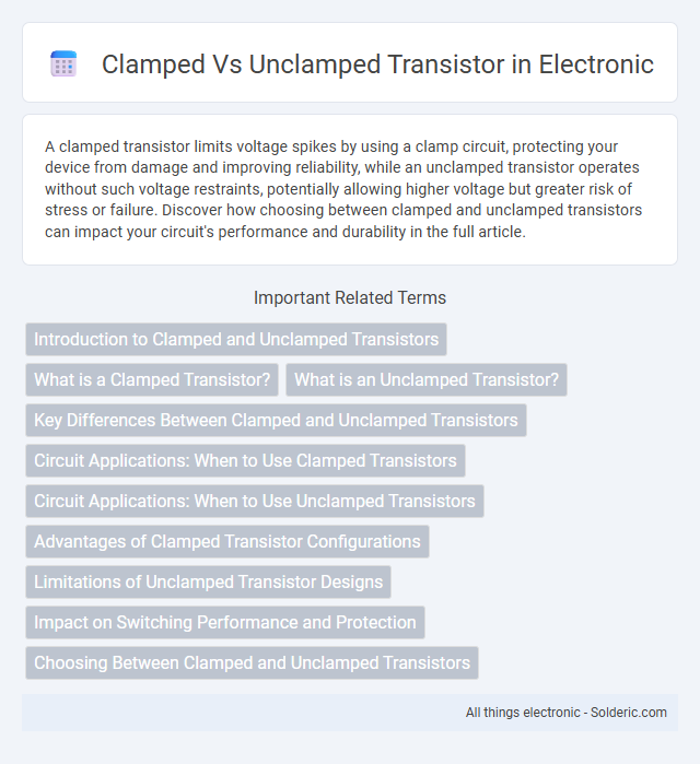 Clamped vs Unclamped Transistor - What is the difference?