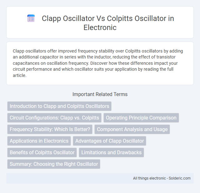 Colpitts oscillator vs Clapp oscillator - What is the difference?